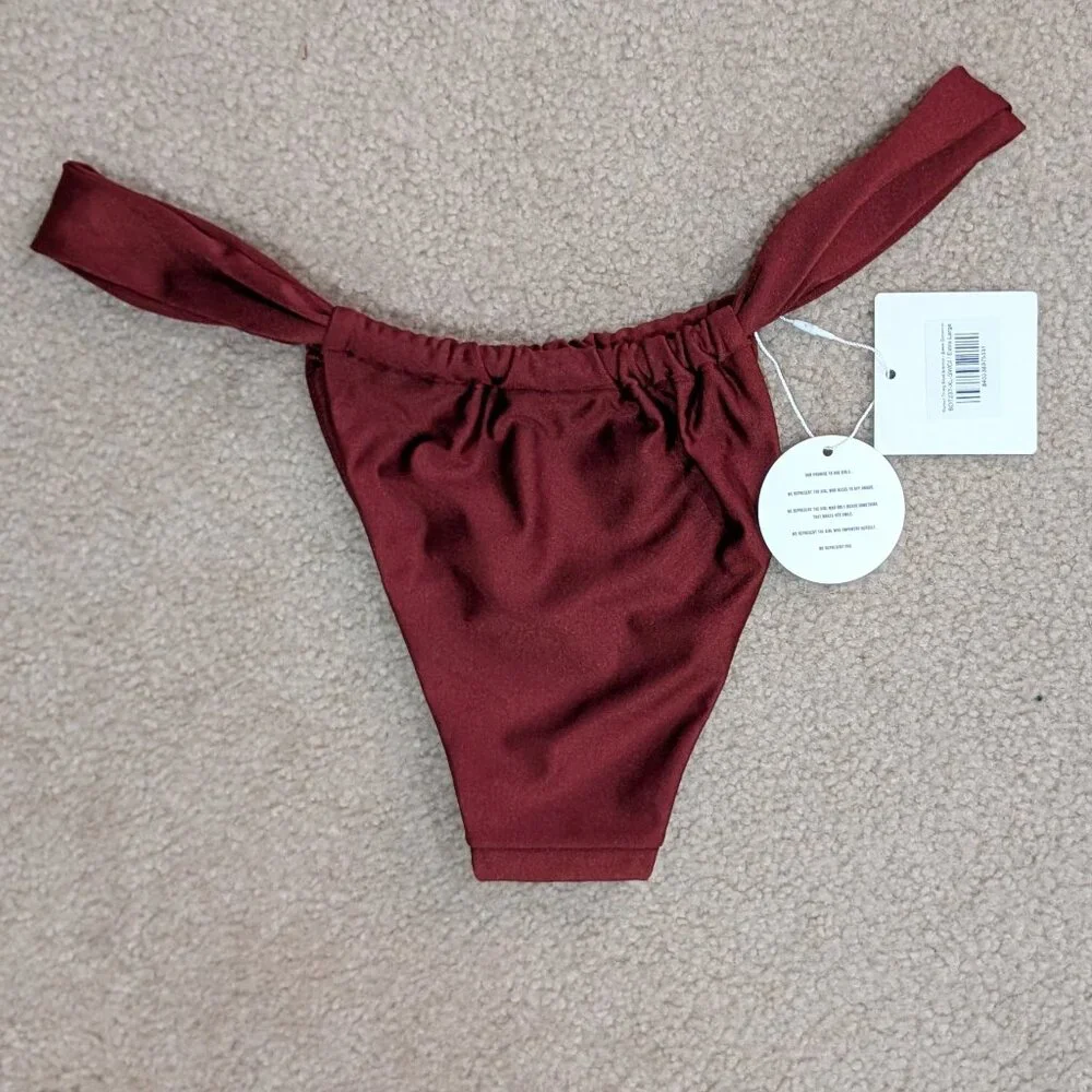 NWT bikini bottoms, XL, Cinnamon